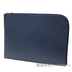Louis Vuitton Pochette Jour Epi Bag Blue Marine Blue Clutch Document